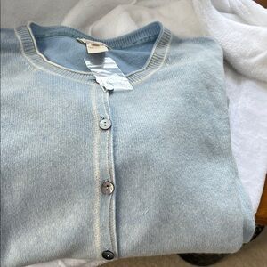 Sundance Sky Blue Cashmere Sweater medium